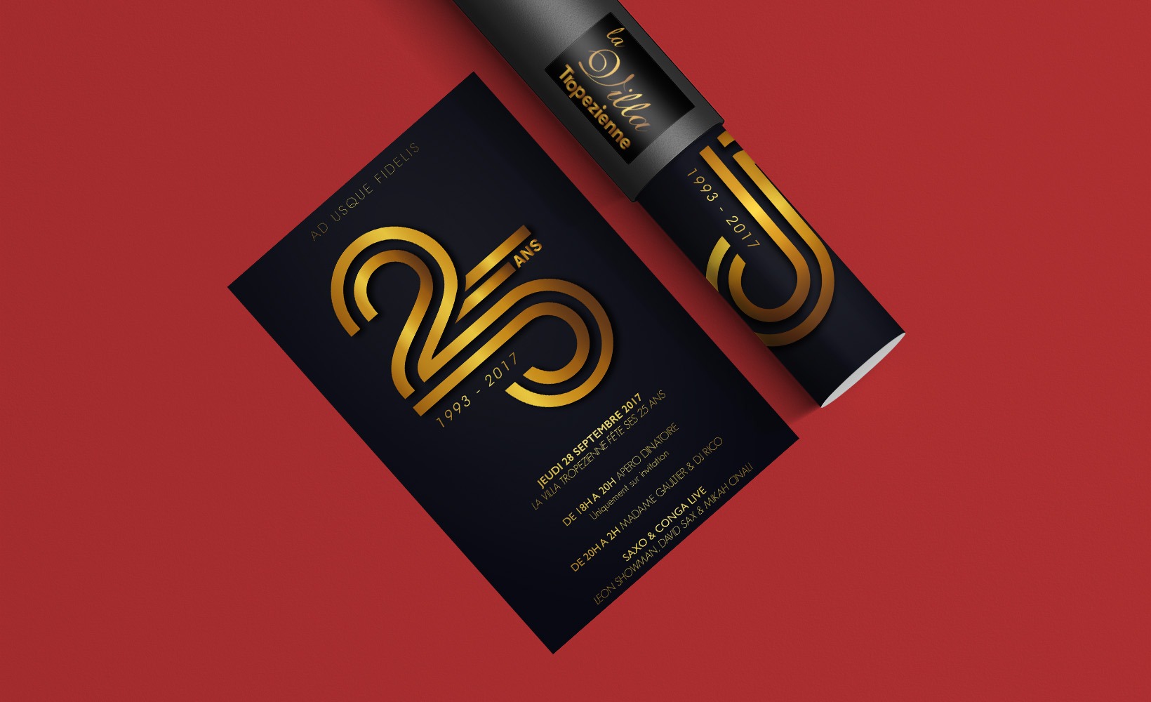 Flyer des 25 ans de la Villa Tropézienne